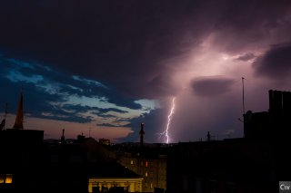 Blitze über Wien
