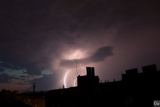 Blitze über Wien